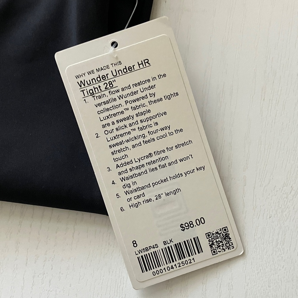 Lululemon Wunder Under HR Tight 28” *DISCONTINUED*(Size 8) NWT - Picture 7 of 12